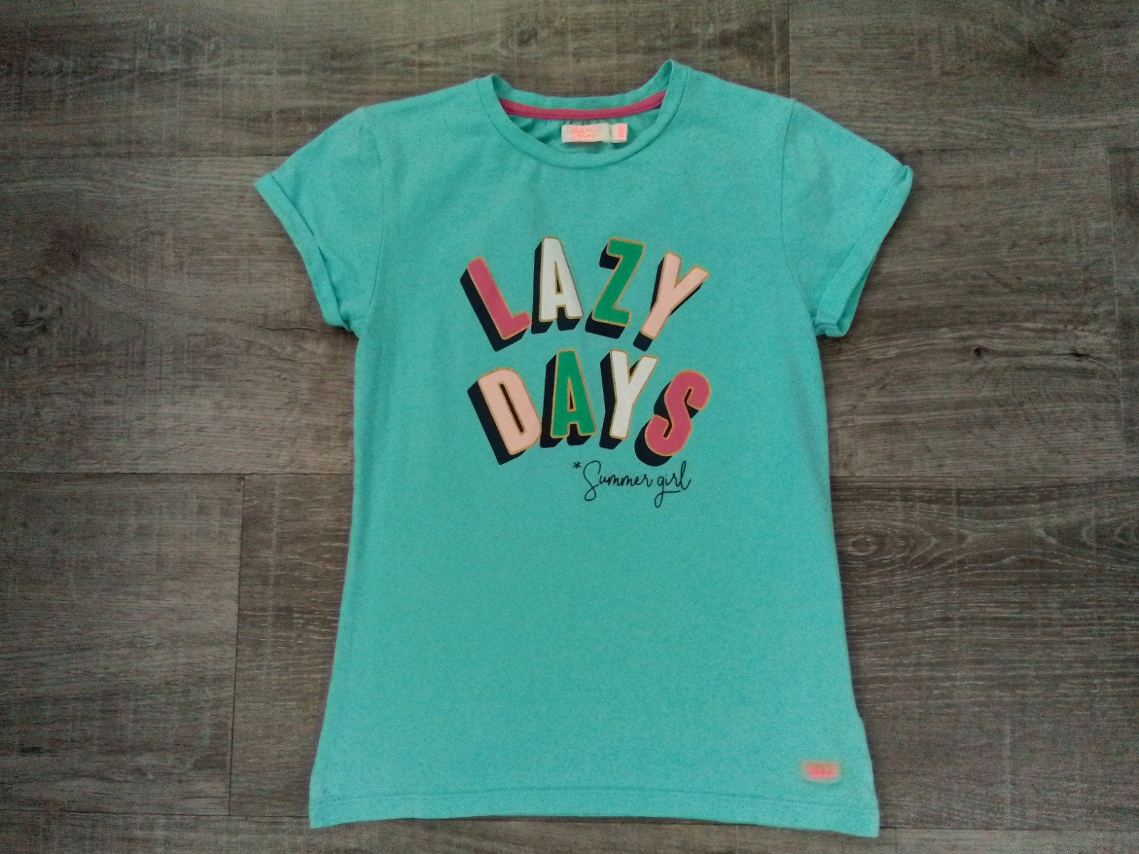 Zgan orange stars t'shirt meisje152/158 valt als 140, Kinderen en Baby's, Kinderkleding | Maat 140, Ophalen of Verzenden, Zo goed als nieuw
