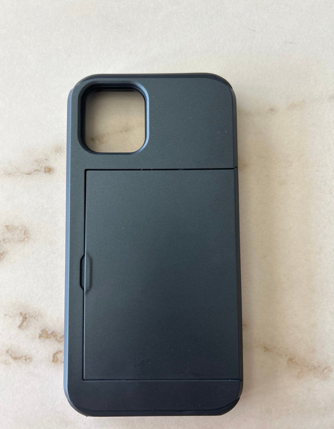 NIEUW iPhone 12 beschermhoes met pasjeshouder, Ophalen of Verzenden, Nieuw, IPhone 12, Zwart