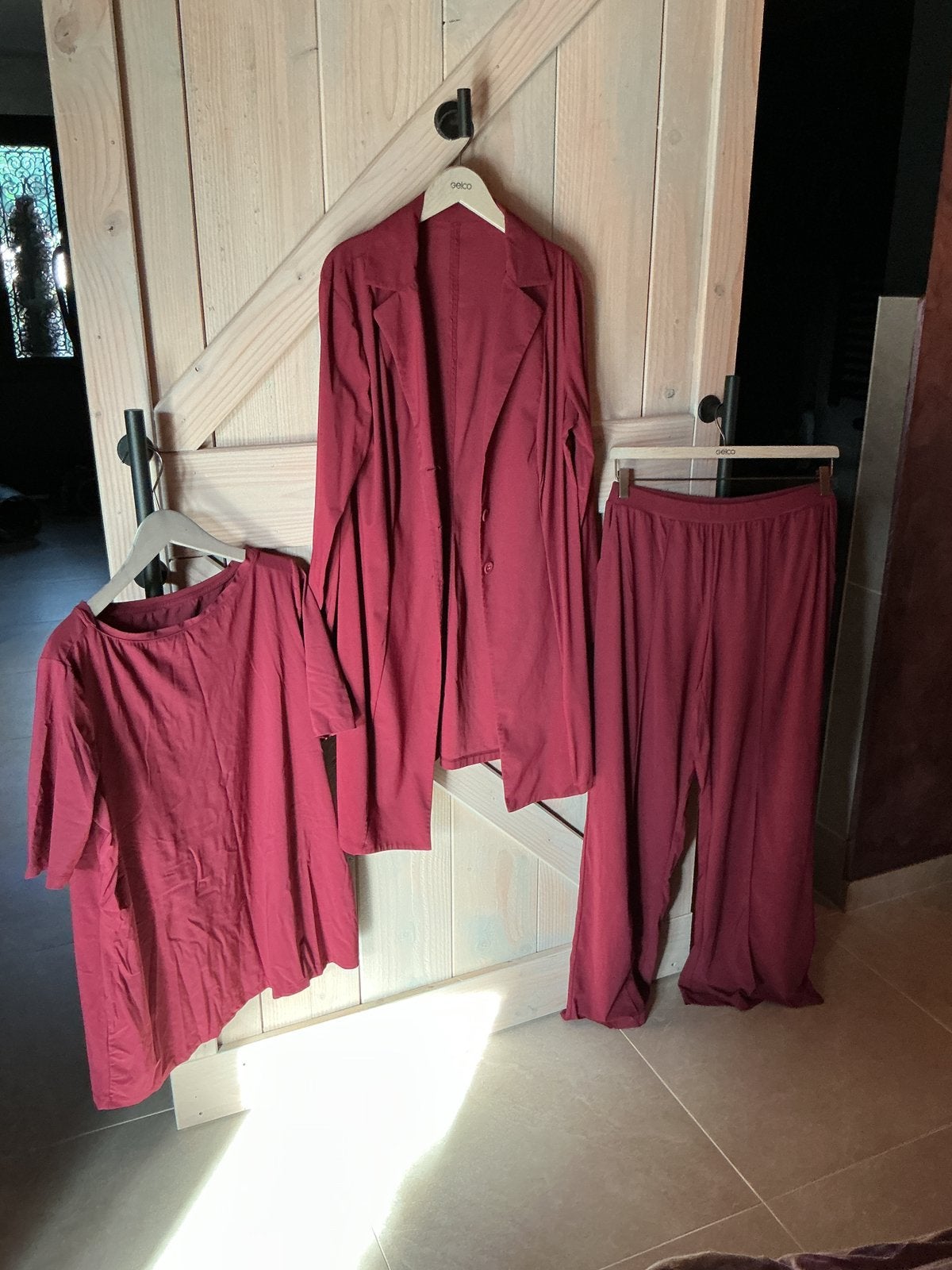 Plus Basics set broek colbert shirt maat 44, Kleding | Dames, Maat 42/44 (L), Ophalen of Verzenden, Zo goed als nieuw, Lang