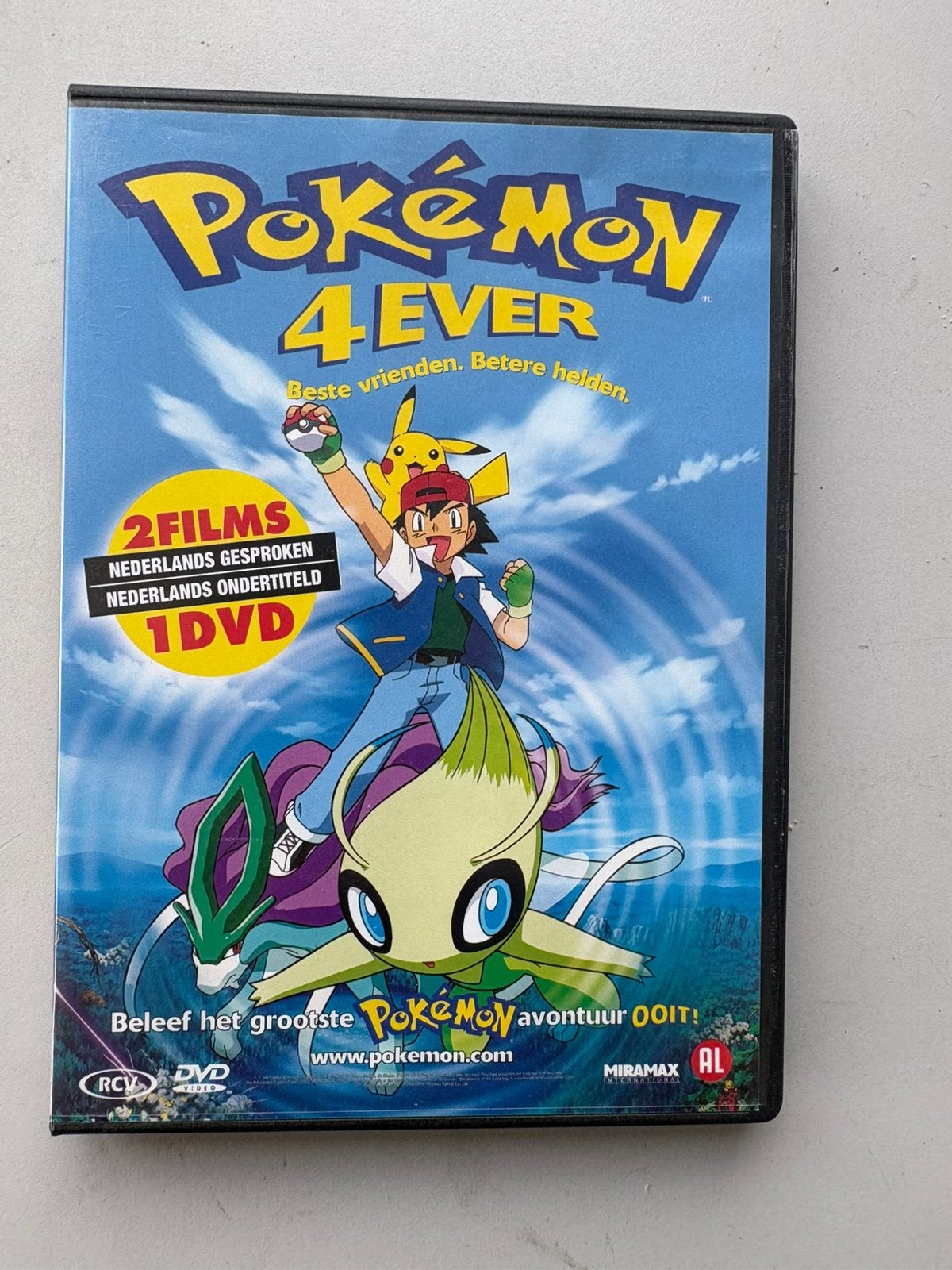 Pokémon 4Ever DVD Nederlands Gesproken Pikachu Celebi RCV, Alle leeftijden, Verzenden, Zo goed als nieuw, Anime (Japans)