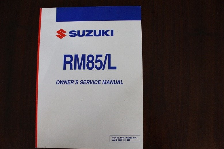 Suzuki RM85/L 2007 motorcycle owner's service manual RM85 L, Motoren, Ophalen of Verzenden, Suzuki