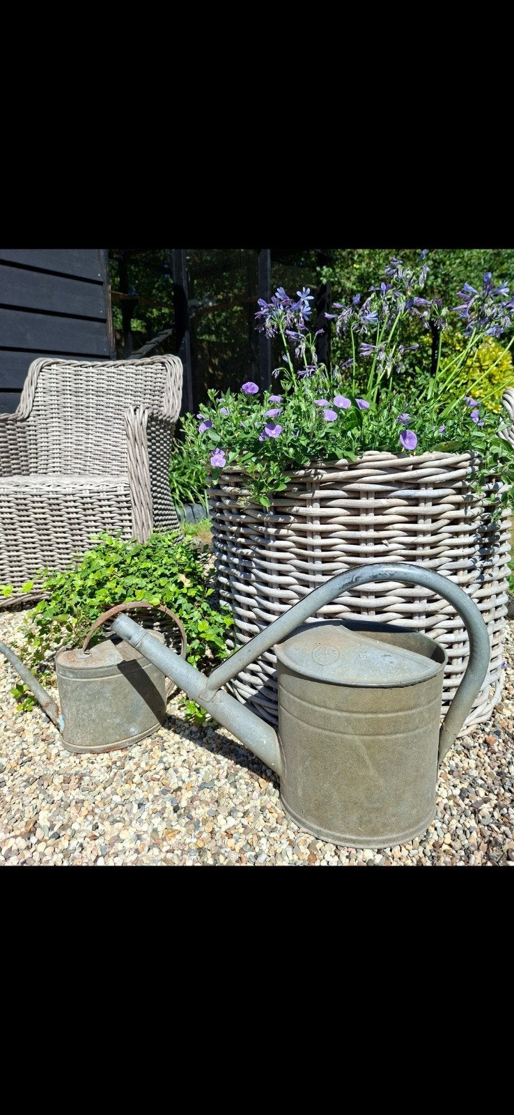 Zinken gieter ovaal, Tuin en Terras, Gieters, Ophalen, Gebruikt, IJzer