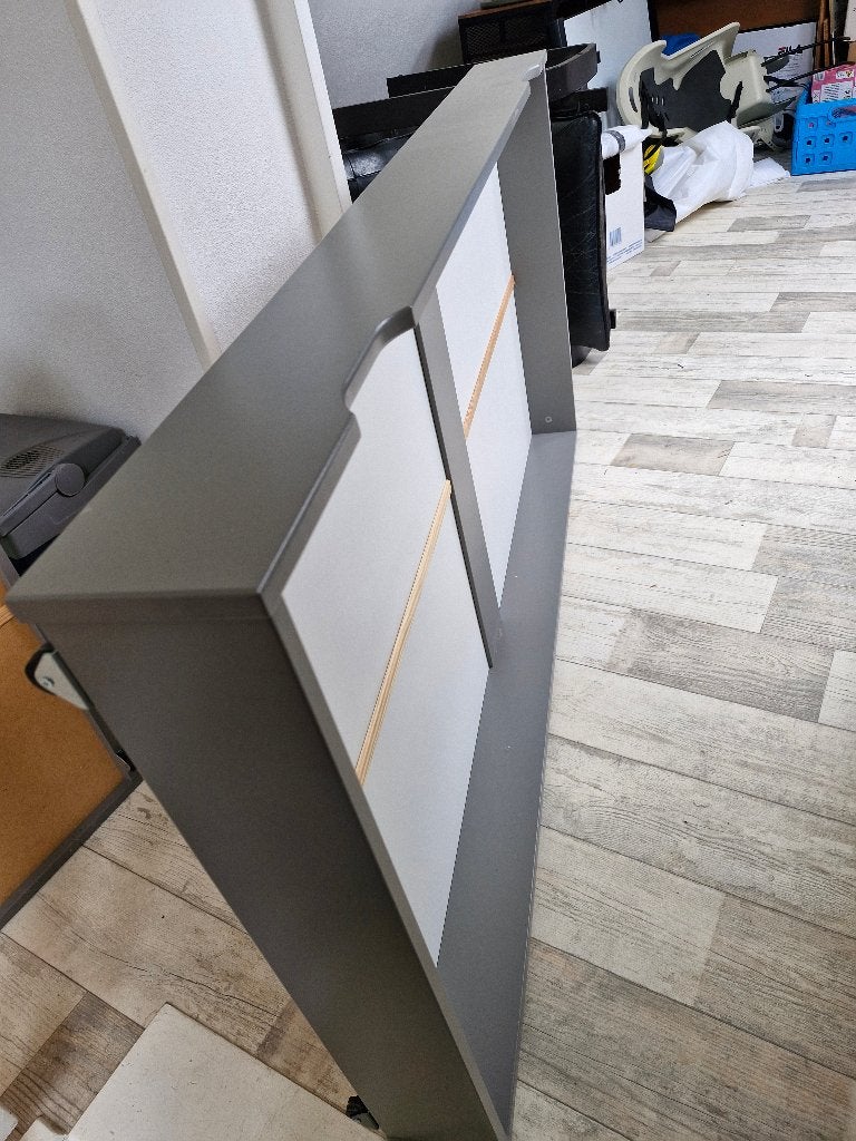 Opberglade peuterbed Petite Amélie (evt. 2x), Ophalen, Zo goed als nieuw, 140 tot 160 cm, 70 tot 85 cm