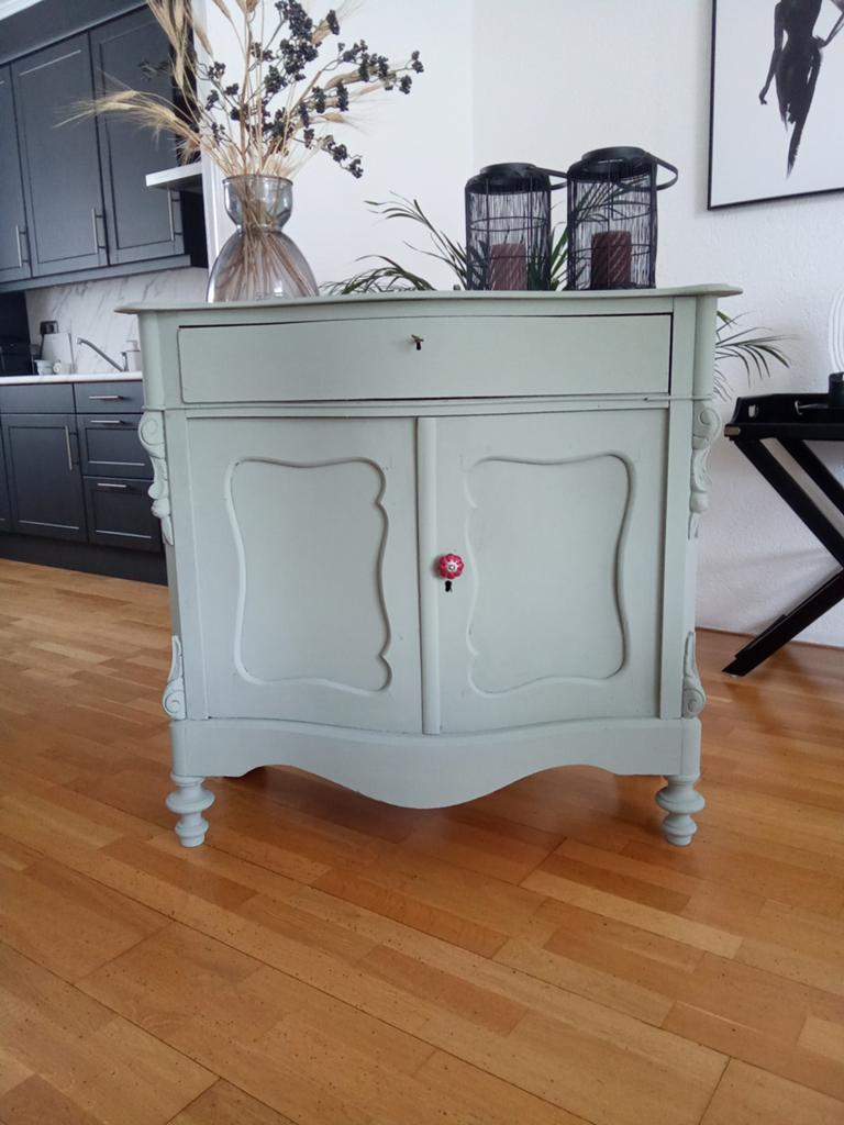 Antieke biedermeier commode, Ophalen, Gebruikt, 50 tot 70 cm, 100 cm of meer