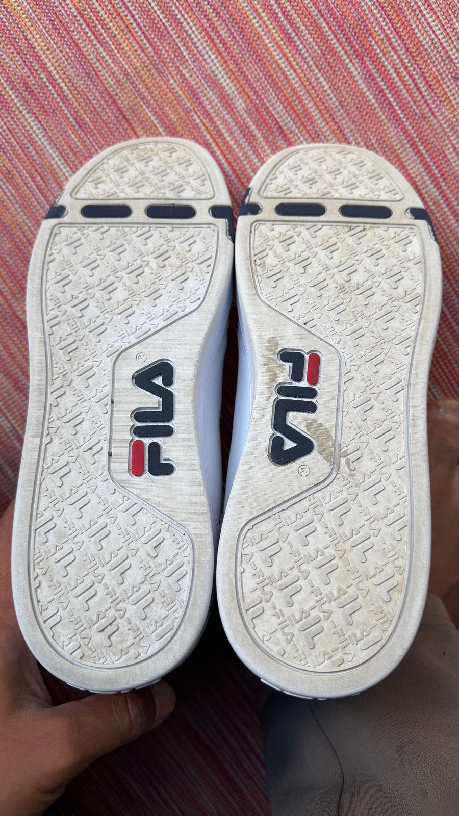 Witte Fila sneakers, maat 46, Ophalen of Verzenden, Gedragen, Wit, Sneakers of Gympen