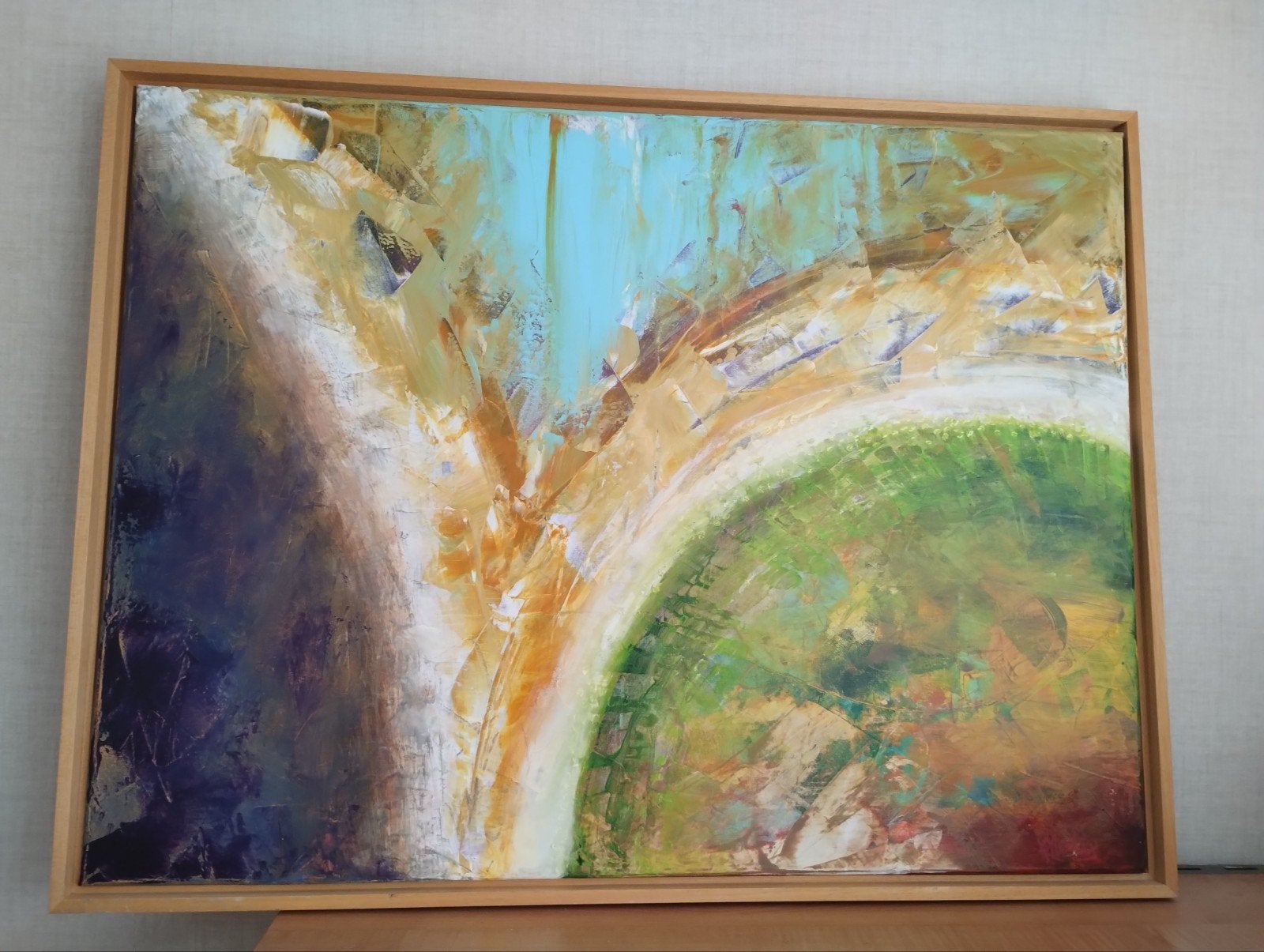 Abstract Schilderij: Doorbraak, 60 x 80cm, Ophalen of Verzenden
