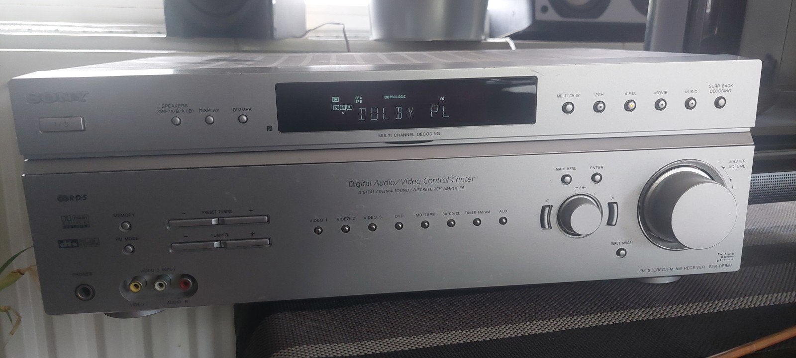 Sony str-de697 sound systeem, Ophalen, 70 watt of meer, 5.1-systeem, Overige spelers