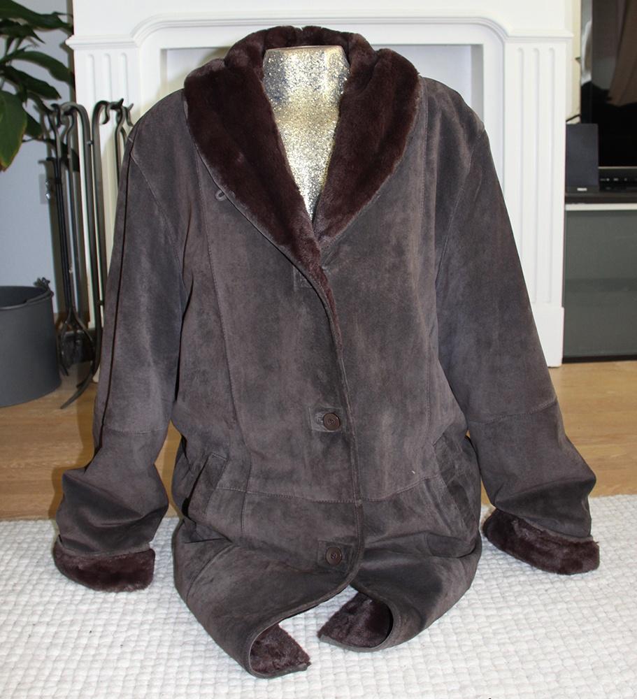 Prachtige Warme Leren MSA Jas (Maat 44) € 75,-, Overige kleuren, Maat 42/44 (L), Ophalen of Verzenden, Zo goed als nieuw