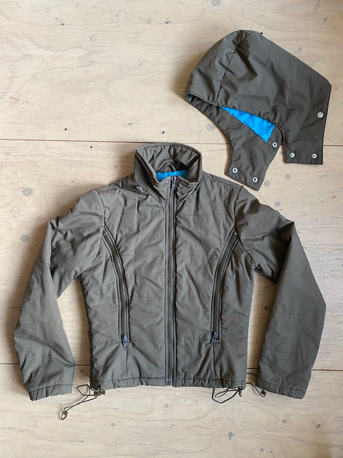 ONLY regenjas met afneembare capuchon, Kleding | Dames, Ophalen of Verzenden, Gedragen, Maat 36 (S), Groen