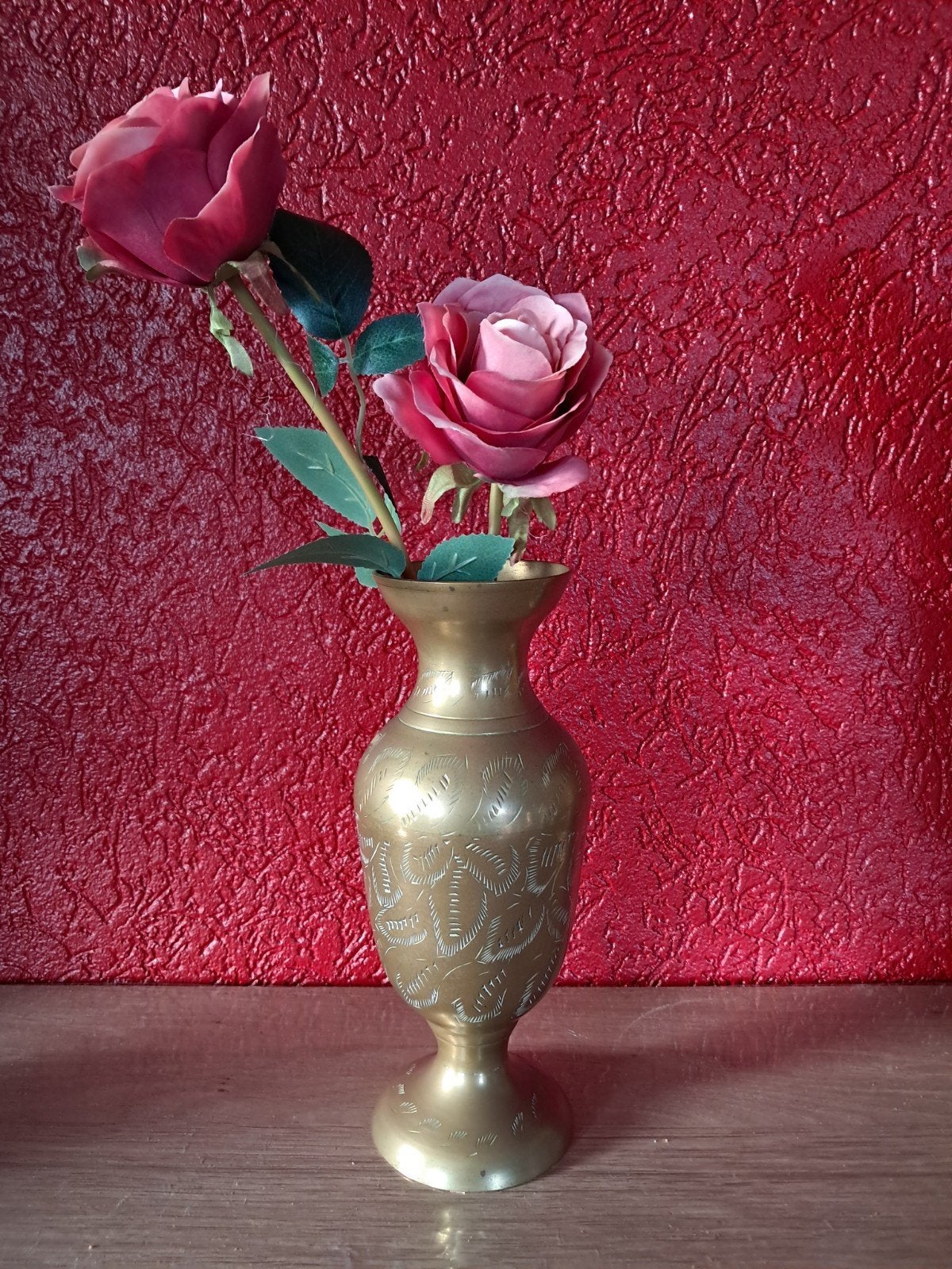 Vintage antieke messing vaas., Antiek en Kunst, Kunst | Niet-Westerse kunst, Ophalen of Verzenden