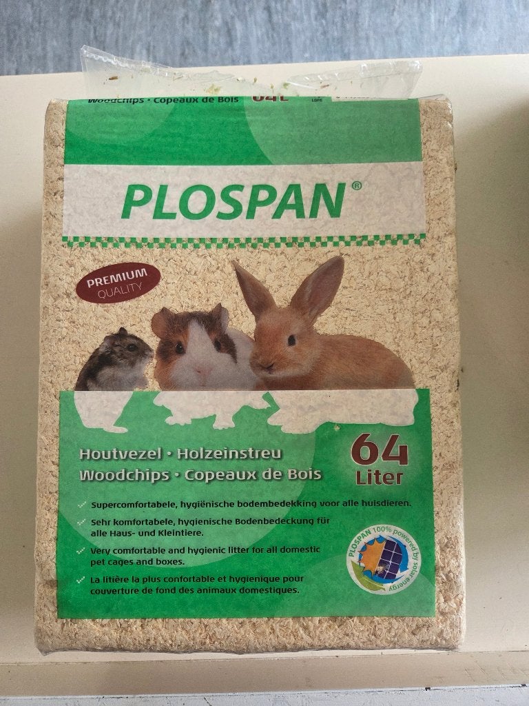 65 pakken Plospan houtvezel / zaagsel 64 liter - Nieuw, Ophalen, Nieuw, Verzorging
