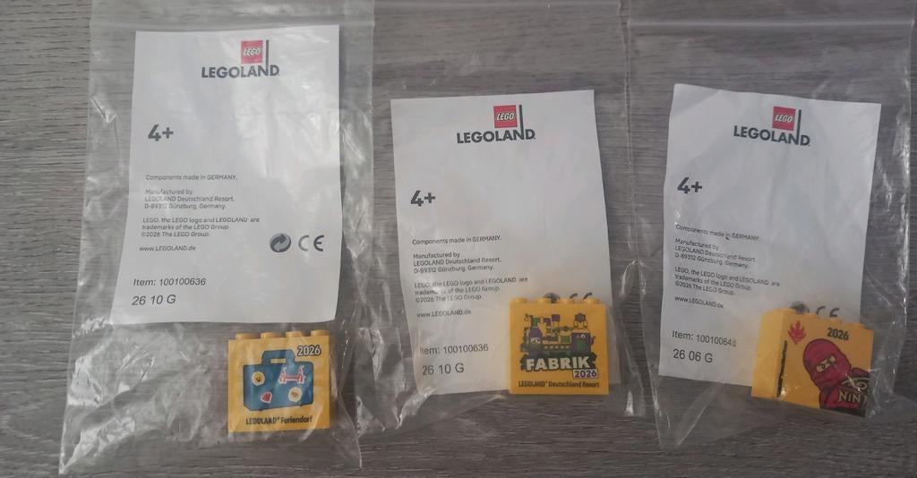 3 Legoland Verzamelstenen 2026, Ophalen of Verzenden, Nieuw