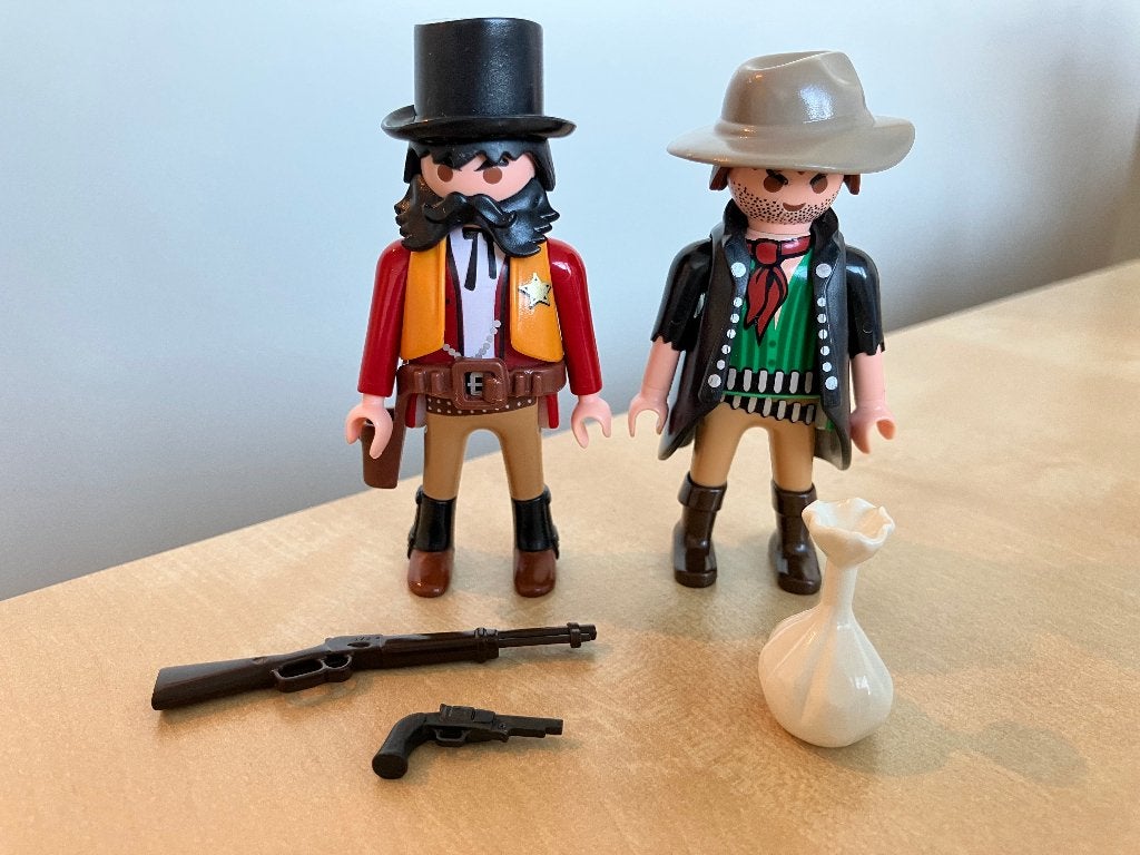 Playmobil DuoPack Sheriff en bandiet 5512, Ophalen of Verzenden, Zo goed als nieuw