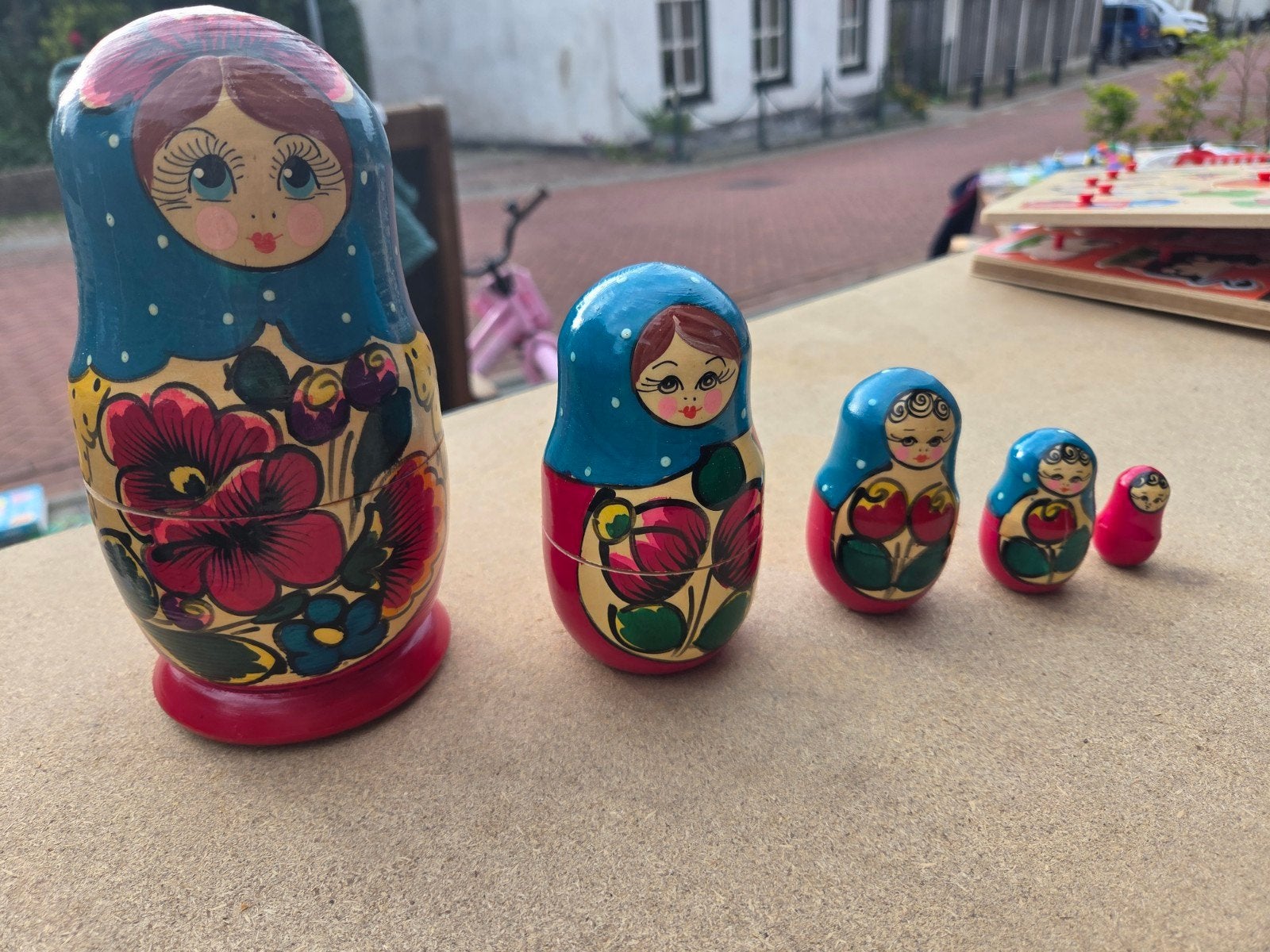 Set van 5 Matroesjka poppen, Verzamelen, Ophalen, Zo goed als nieuw