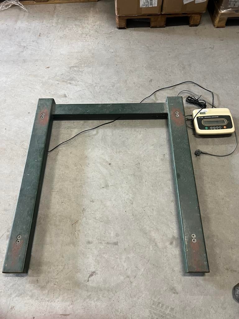 Pallet weegschaal 2500kg Henk Maas, Ophalen, Precisieweegschaal, ., Zo goed als nieuw