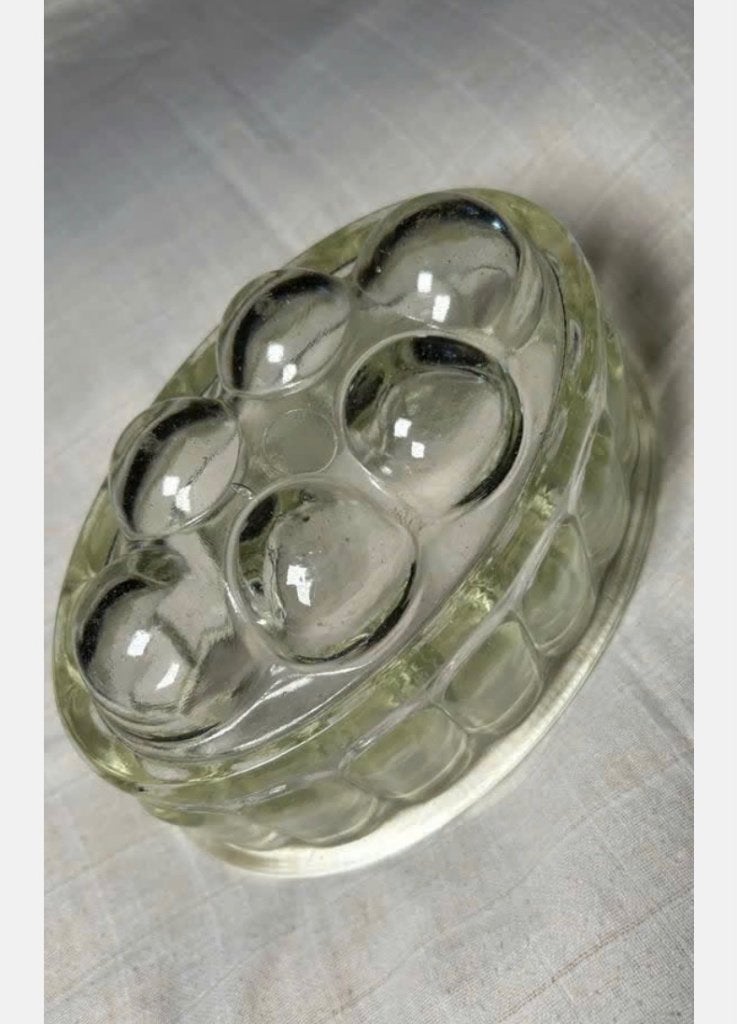 Vintage Glazen pudding gelei cake schaal vorm, Ophalen of Verzenden, X, Overige stijlen, Glas