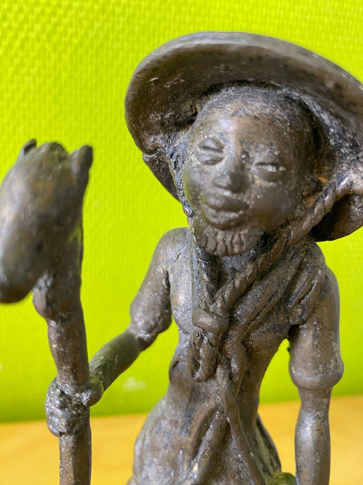 Bronzen Beelden Afrikaanse Figuren - Set van 2, Ophalen, Groep mensen, 20 - 50 cm, Beeld