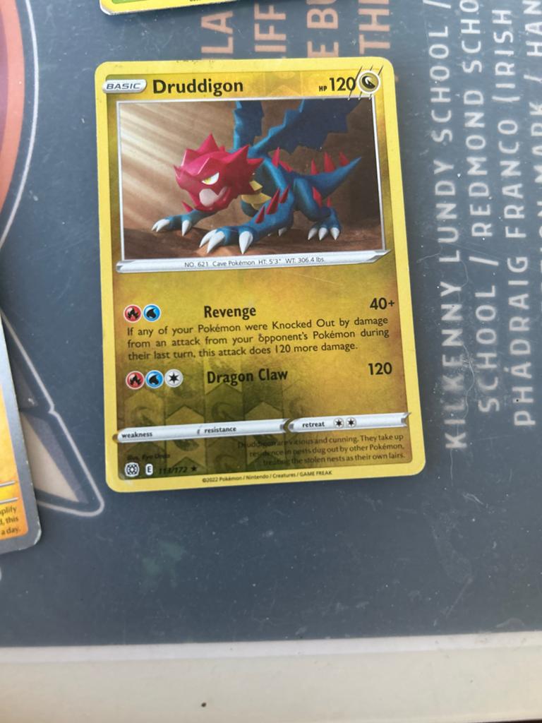 Pokémon Kaart Druddigon 116/172 SWSH: Astral Radiance, Ophalen of Verzenden, Zo goed als nieuw, Losse kaart