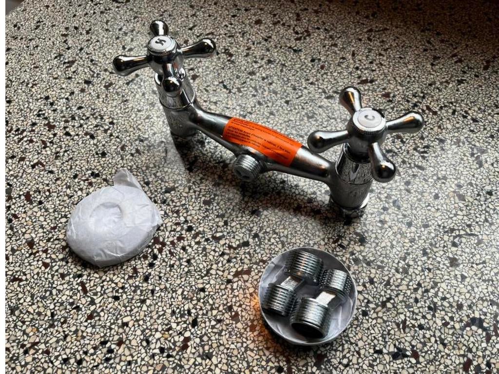 Klassieke Engelse douchekraan, verchroomd messing, Doe-het-zelf en Verbouw, Sanitair, Ophalen of Verzenden, Nieuw, Chroom, Douche