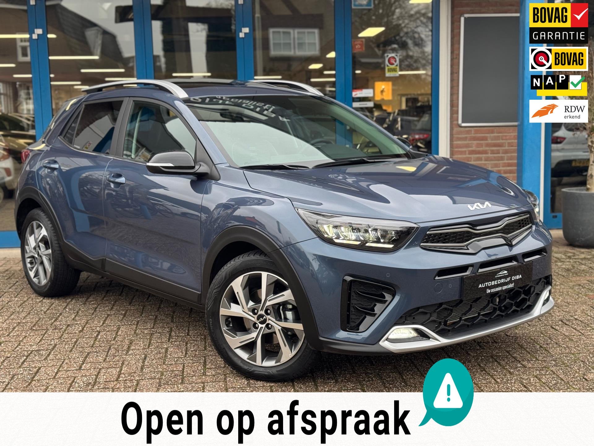 Kia STONIC 1.0 T-GDi MHEV GT-PlusLine 2025 NAVI BTW 1e Eig!, Auto's, Kia, Voorwielaandrijving, Blauw, 100 pk, Origineel Nederlands