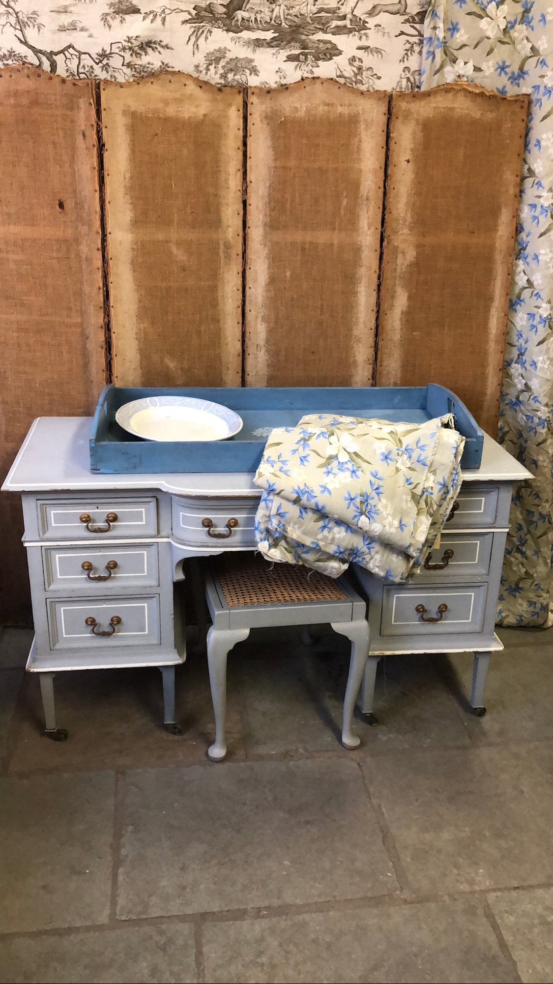 antiek Gustaviaans bureau/kaptafel/make-up tafel/sidetable, Ophalen, Gebruikt, 50 tot 100 cm, Minder dan 100 cm
