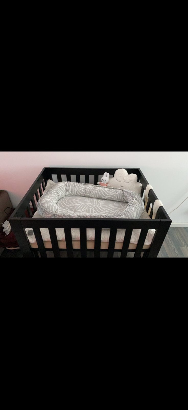 Zwarte babybox bart, Kinderen en Baby's, Babywiegjes en Ledikanten, Ophalen, Gebruikt