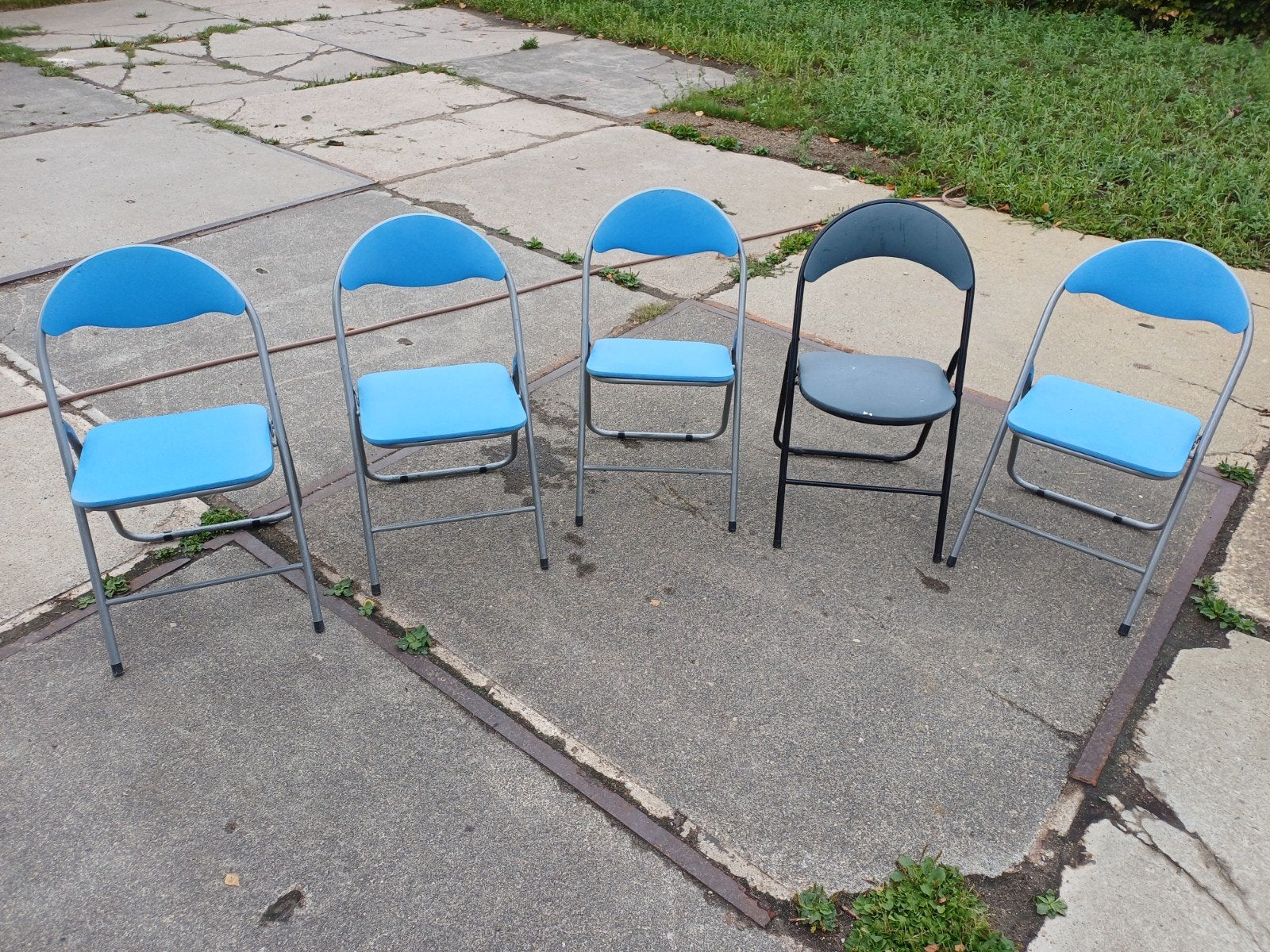 Compacte klapstoelen, Ophalen, Gebruikt