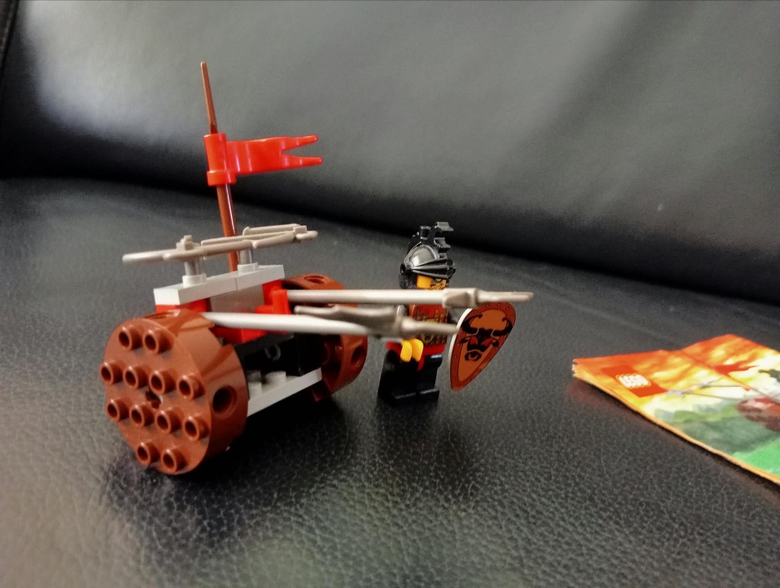 Lego Castle 4806 Ridder Katapult met Minifiguur, Lego, Ophalen of Verzenden, Zo goed als nieuw, Compleet