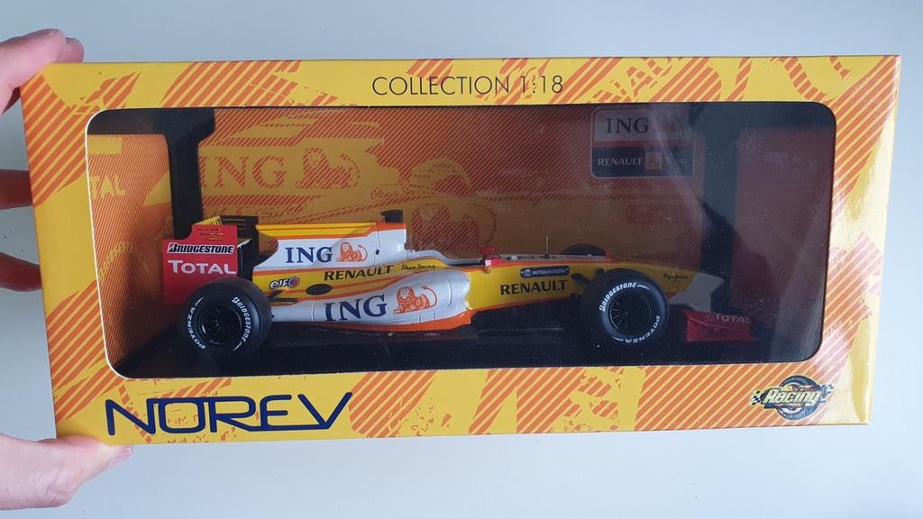 Norev 1/18 Renault R29 Alonso, Ophalen of Verzenden, Nieuw, Auto, Norev