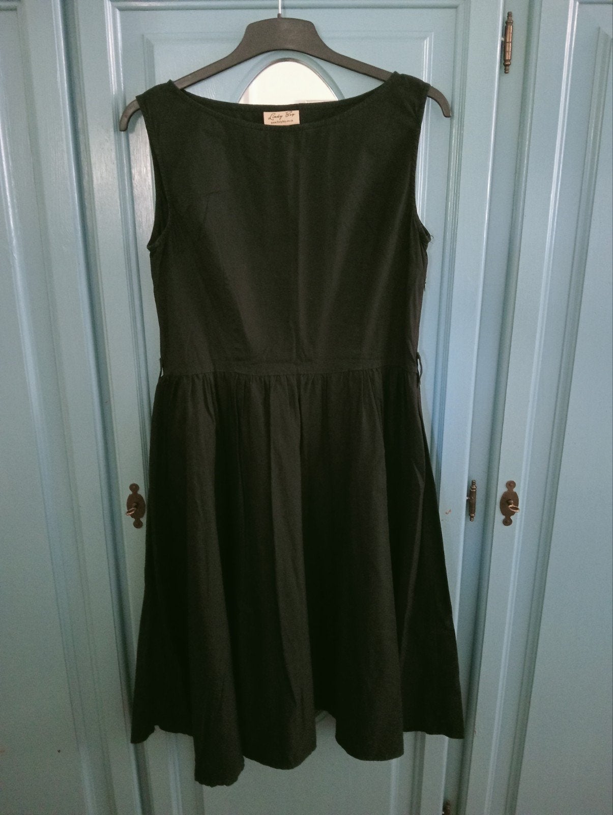 Lindy Bop Zwarte Jurk Maat 44 (XL), Ophalen, Zwart, Maat 42/44 (L), Zo goed als nieuw