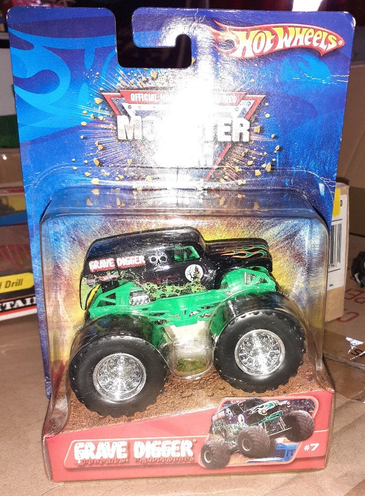 Grave Digger Monster truck - Hot wheels monster jam, Ophalen of Verzenden, Nieuw, Auto