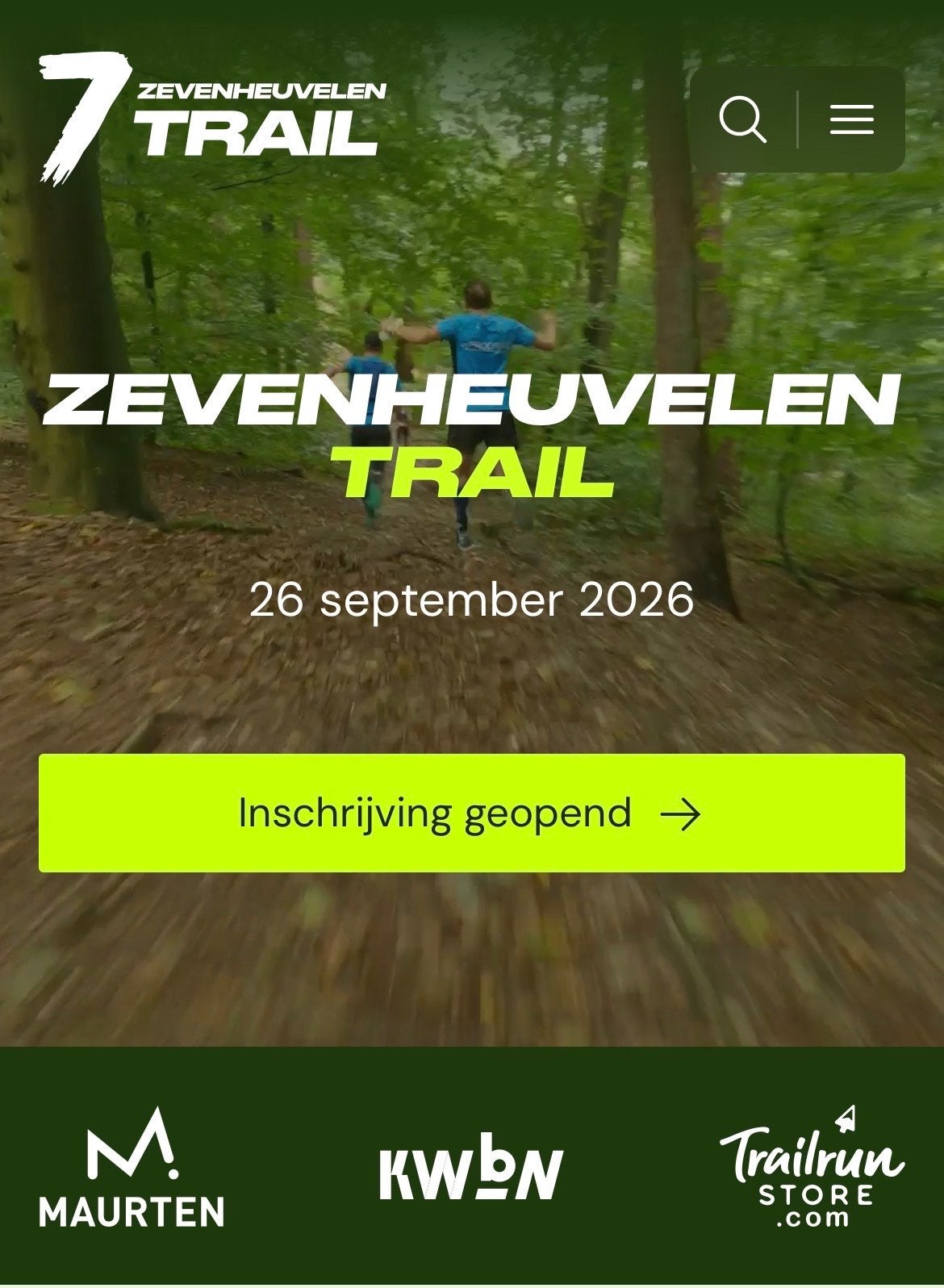 Zevenheuvelen Trail 2026 (28km), Overige merken, Verzenden, Overige typen, Nieuw