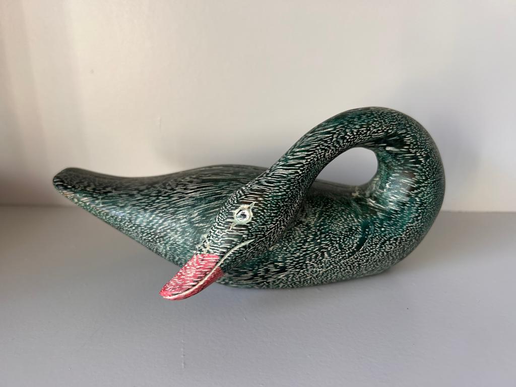 Sierlijke houten zwaan, Antiek en Kunst, Ophalen