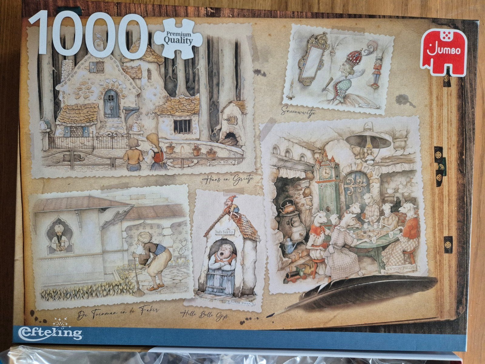 Jumbo Efteling Puzzel 1000 Stukjes - Zgan, Ophalen of Verzenden, 500 t/m 1500 stukjes, Zo goed als nieuw, Legpuzzel