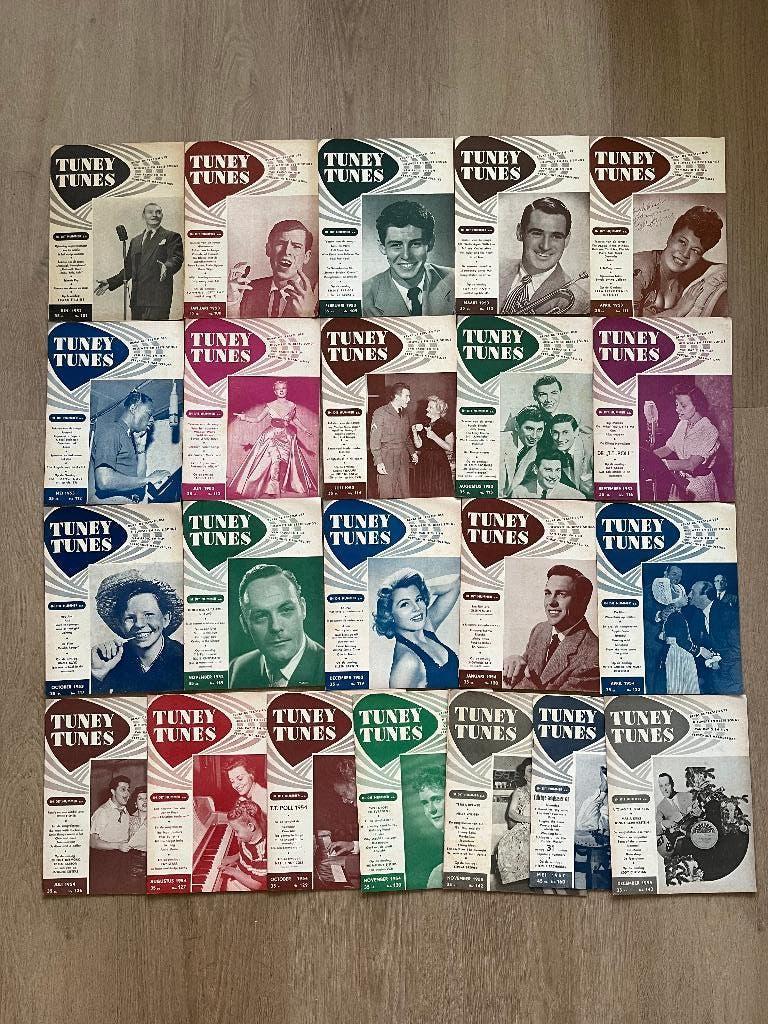 Tijdschrift Tuney Tunes - 22 edities - jaren vijftig, Boeken, Muziek, Ophalen of Verzenden, Zo goed als nieuw, Artiest