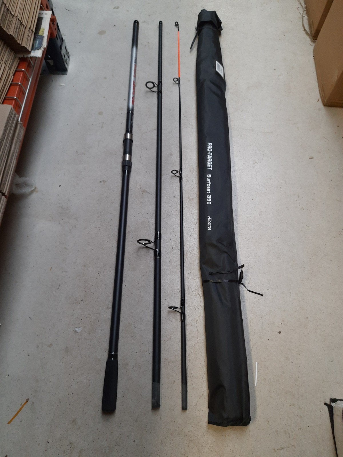 Set van 2 Nieuwe Albatros Strandhengels 3.90m 200gram, Watersport en Boten, Hengelsport | Zeevissen, Nieuw, Werphengel, Ophalen of Verzenden