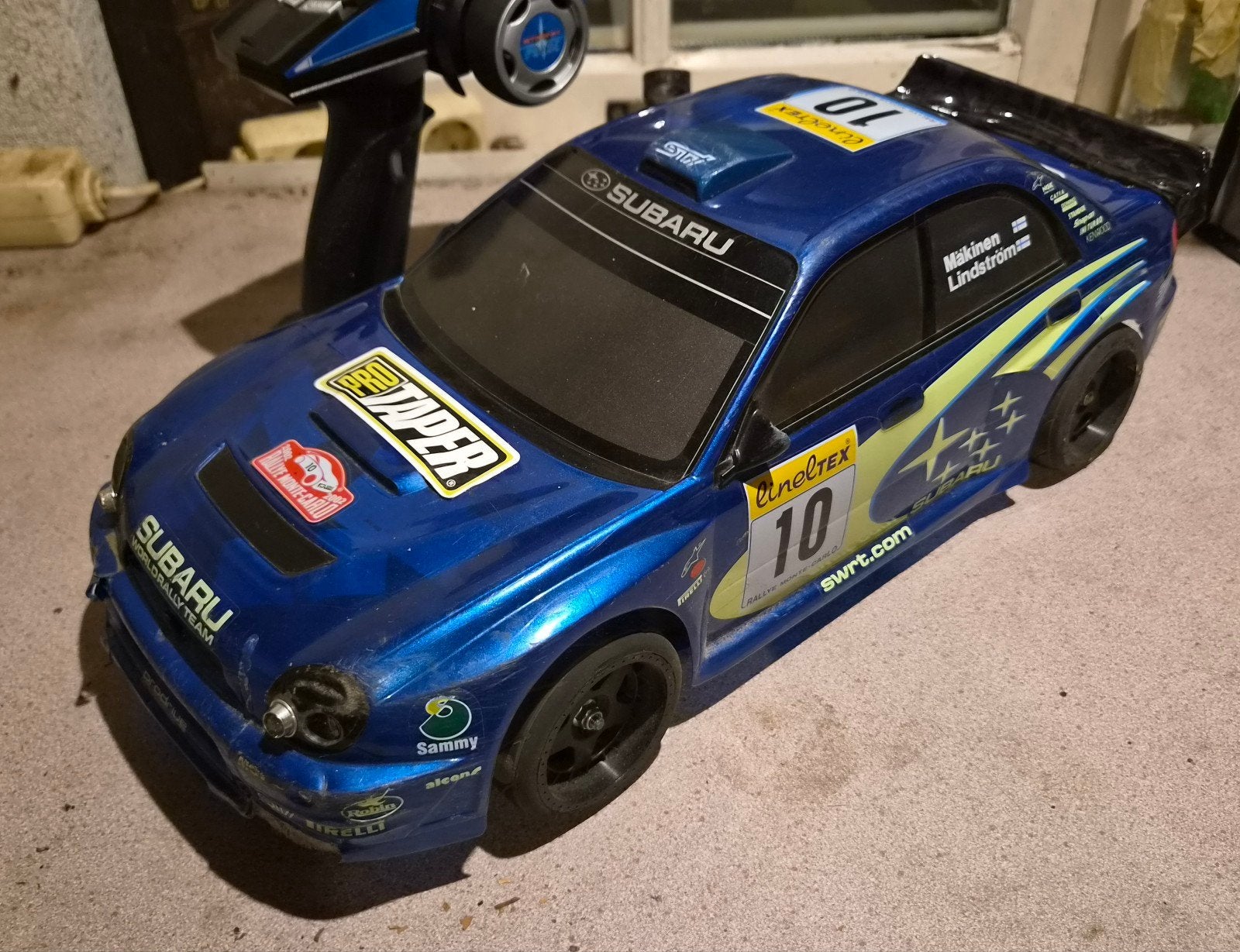RC Brushless Tamiya TT-01E Subaru Impreza Rally Auto hop ups, Elektro, Gebruikt, Ophalen of Verzenden, Schaal 1:10