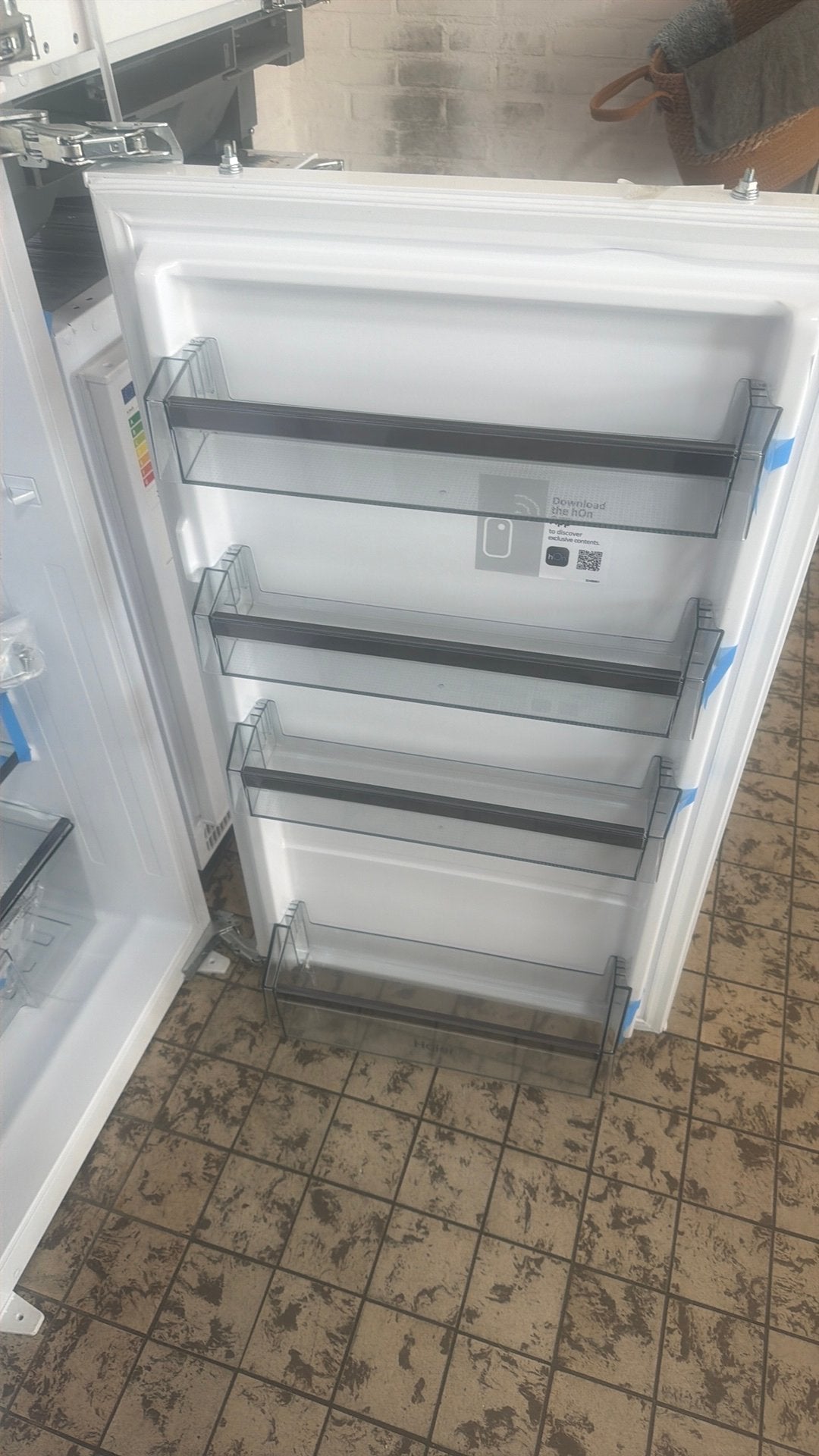 Haier Inbouw koelkast nismaat 102 nieuw koeling, 85 tot 120 cm, 150 tot 200 liter, Haier, Zonder vriesvak