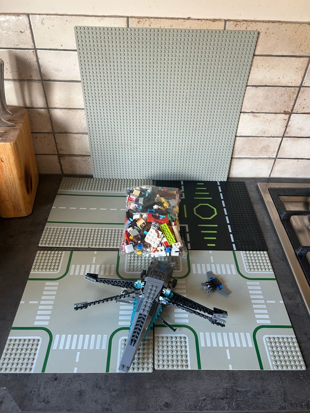 Grote partij LEGO met platen en ruimteschip, Ophalen of Verzenden, Gebruikt, Overige merken