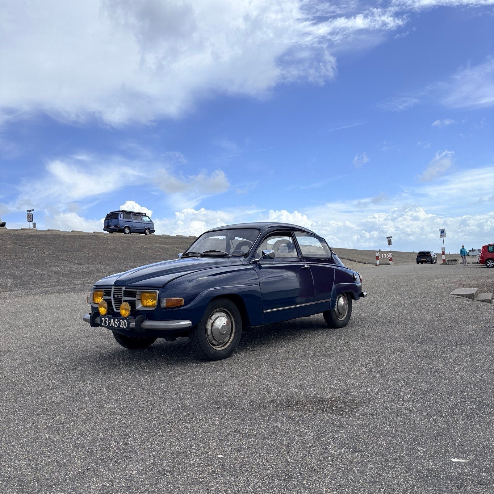 Saab 96 1.5 V4 1973 Blauw, 65 pk, 1498 cc, 4 cilinders, Blauw