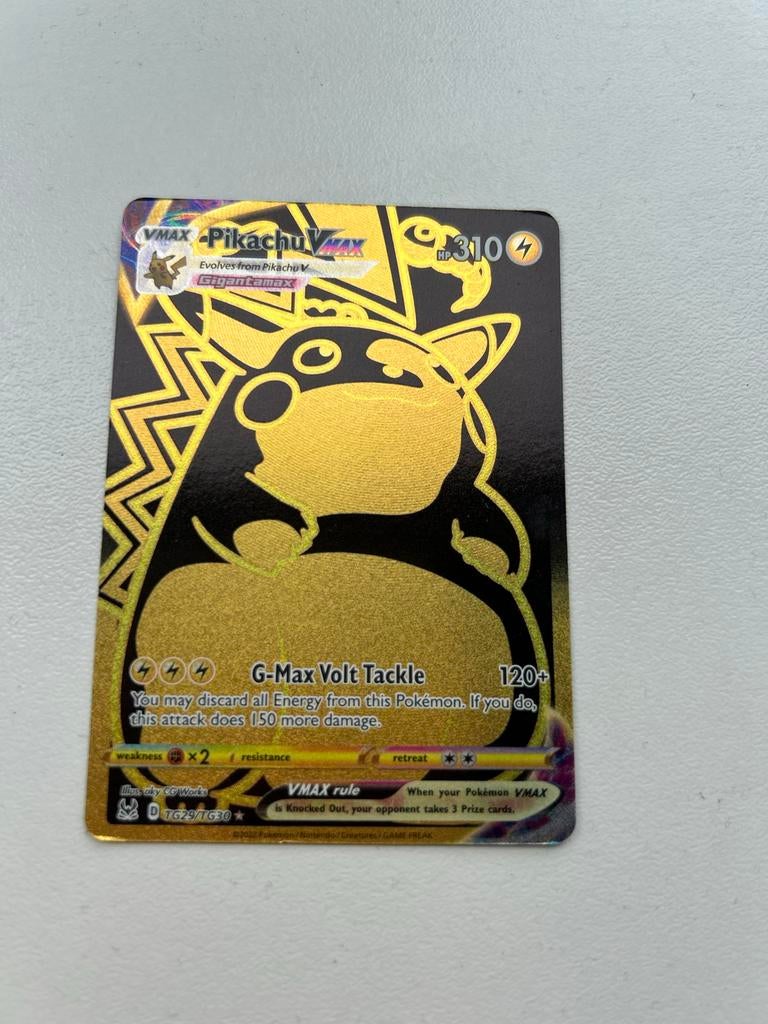 Pikachu VMAX HP 310 Pokémon kaart, Ophalen, Zo goed als nieuw, Losse kaart, Foil