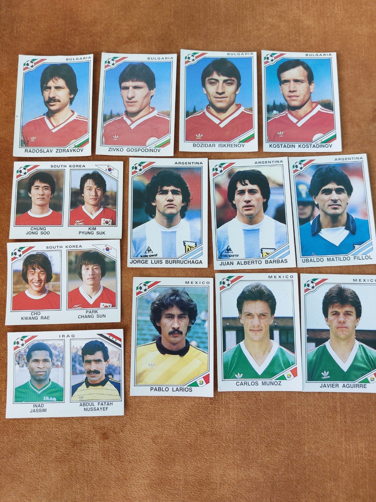 PANINI MEXICO 86 VOETBALPLAATJES WERELDKAMPIOEN VOETBAL 13x, Ophalen of Verzenden, Zo goed als nieuw, Sticker
