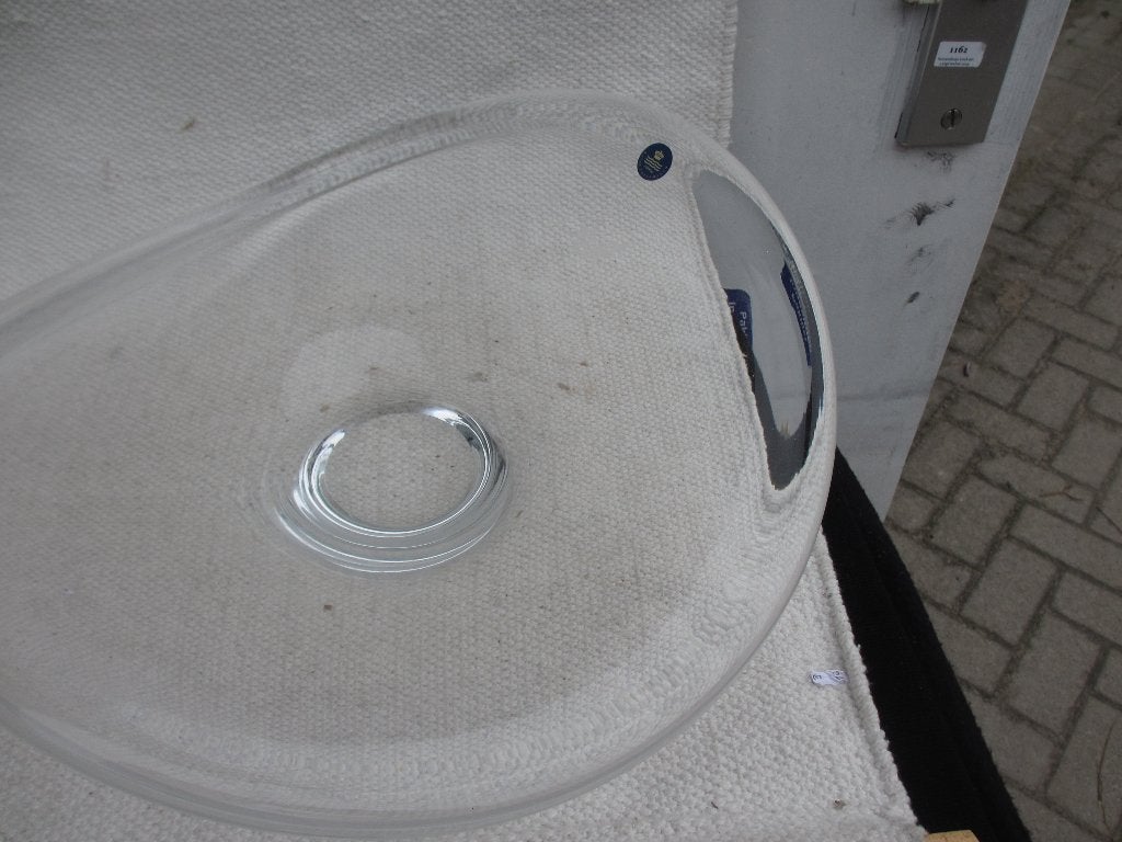 2x Royal Copenhagen kristallen schaal Selandia, Per Lütken, Ophalen of Verzenden
