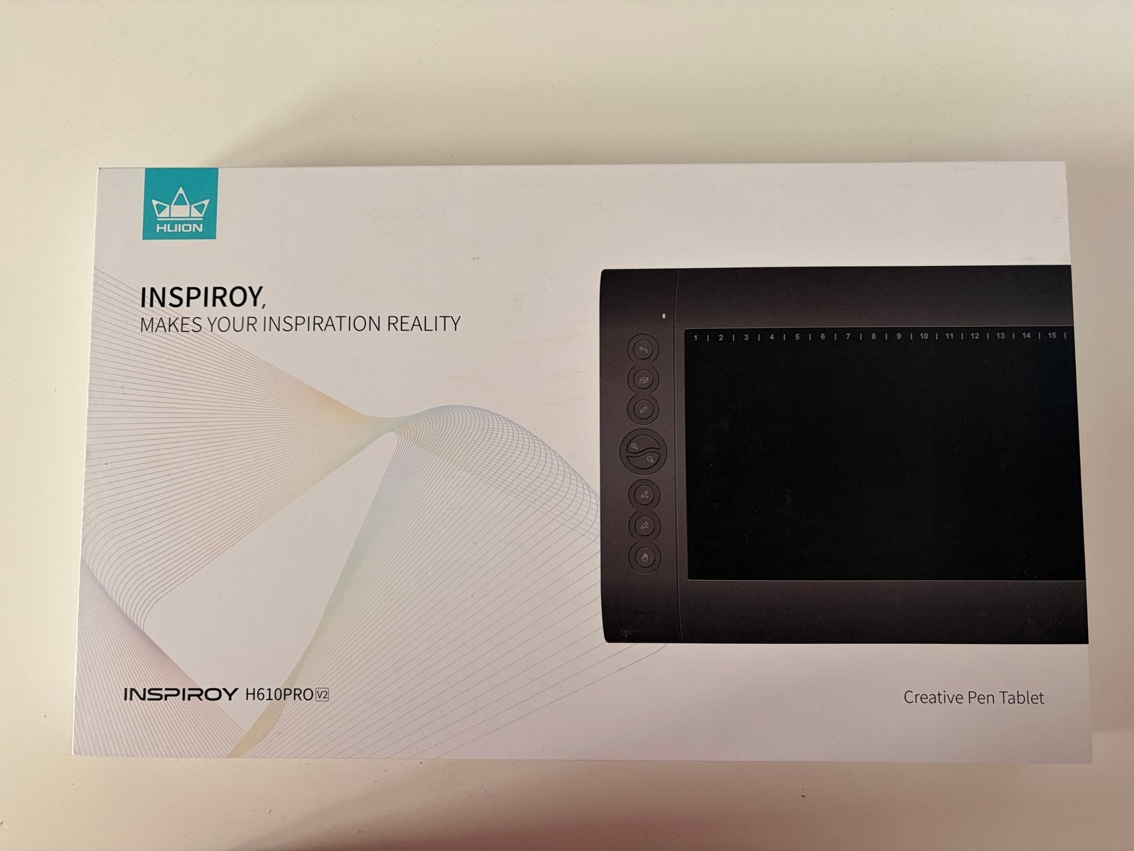 Huion Inspiroy H610PRO V2 Tekentablet - Nieuwstaat, Computers en Software, Ophalen of Verzenden, Multi-touch, Zo goed als nieuw