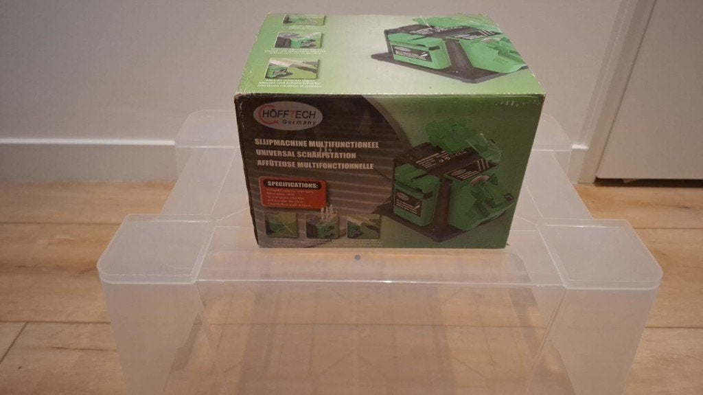 Hoftech elektrische messenslijpmachine – nieuw, Ophalen of Verzenden, Nieuw, Minder dan 700 watt, Werkbankslijpmachine