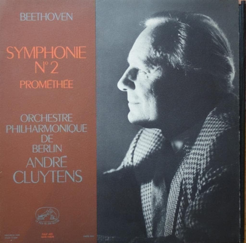 Beethoven Andre  Cluytens Symphonie N 2  Promethee, Kamermuziek, Ophalen of Verzenden, Zo goed als nieuw, 12 inch