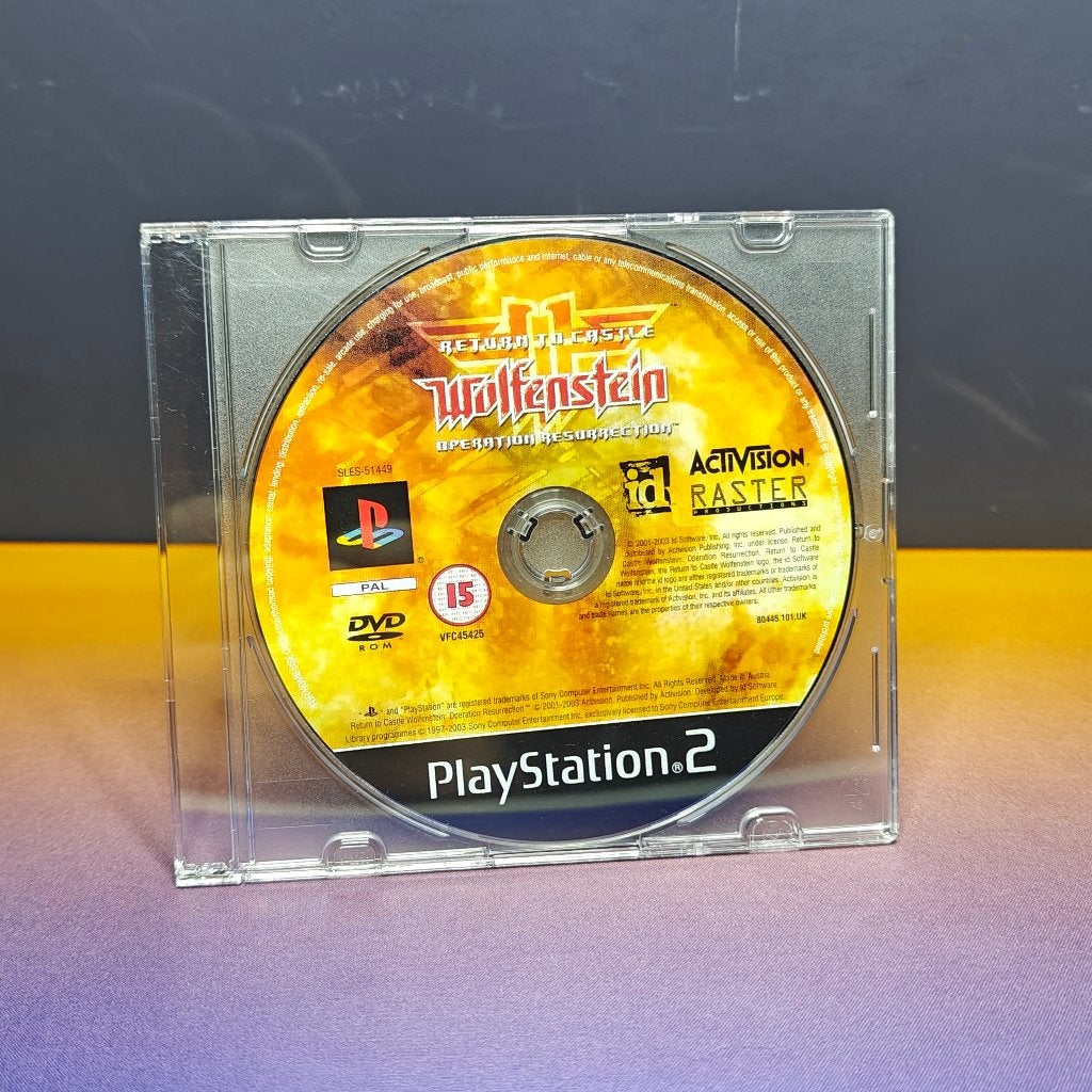 Return to Castle Wolfenstein - PS2 (Disc Only), Spelcomputers en Games, Memor Media, Games@memormedia.nl, Shooter, 1 speler