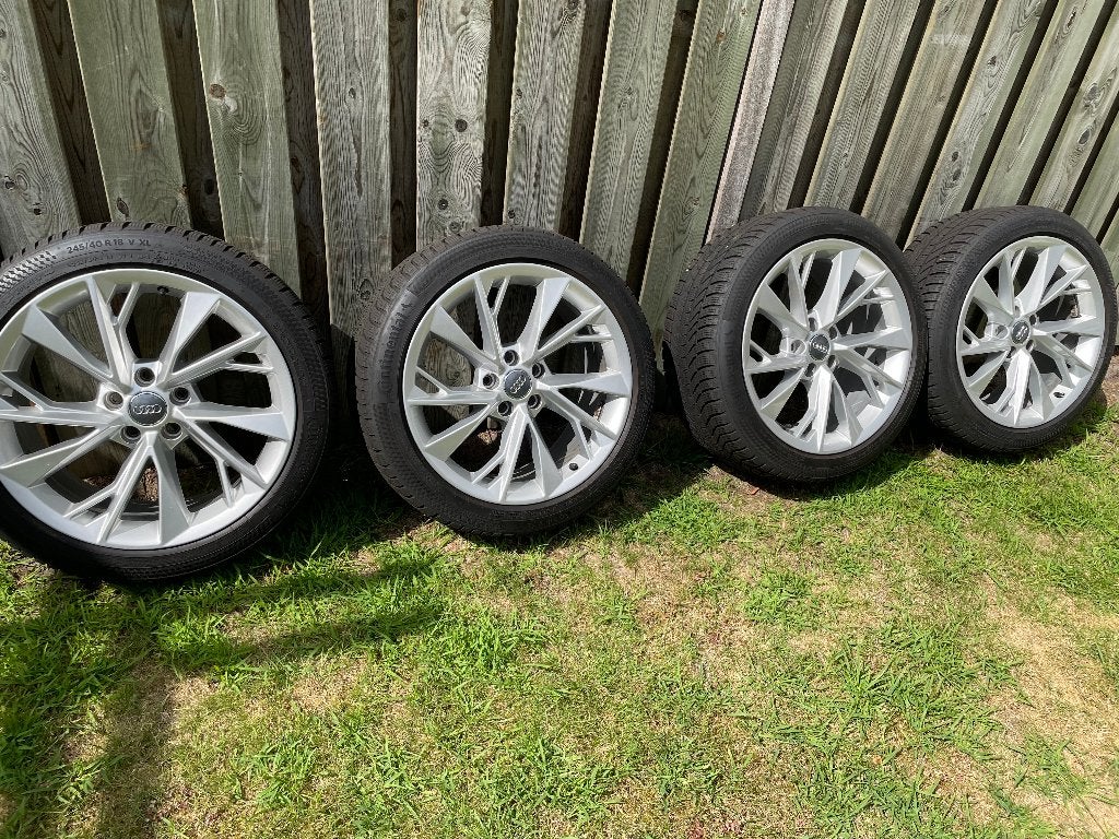 Audi A4/A5 o.e.m. Continental winterset 245/40/18, Auto-onderdelen, Banden en Velgen, Ophalen, 18 inch, Winterbanden, Band(en)