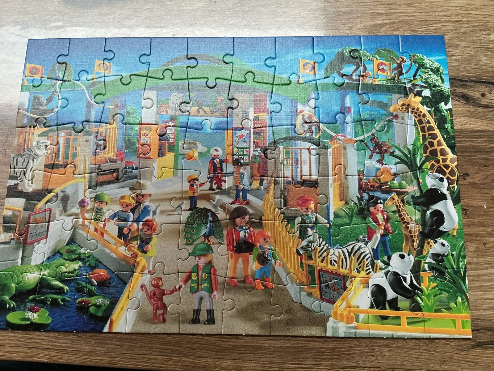 Playmobil Dierenpark Puzzel 60 stukjes, Ophalen, Minder dan 10 stukjes, Zo goed als nieuw, 4 tot 6 jaar