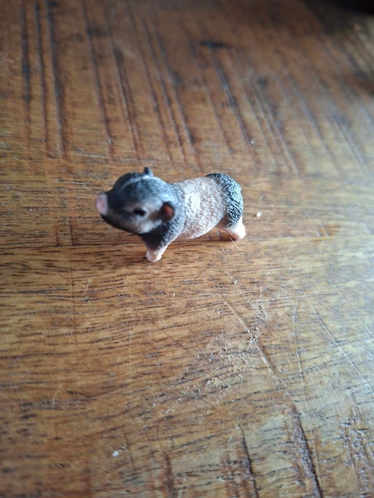 Schleich mini varken, Verzamelen, Ophalen of Verzenden, Zo goed als nieuw, Boerderijdier, Beeldje of Figuurtje
